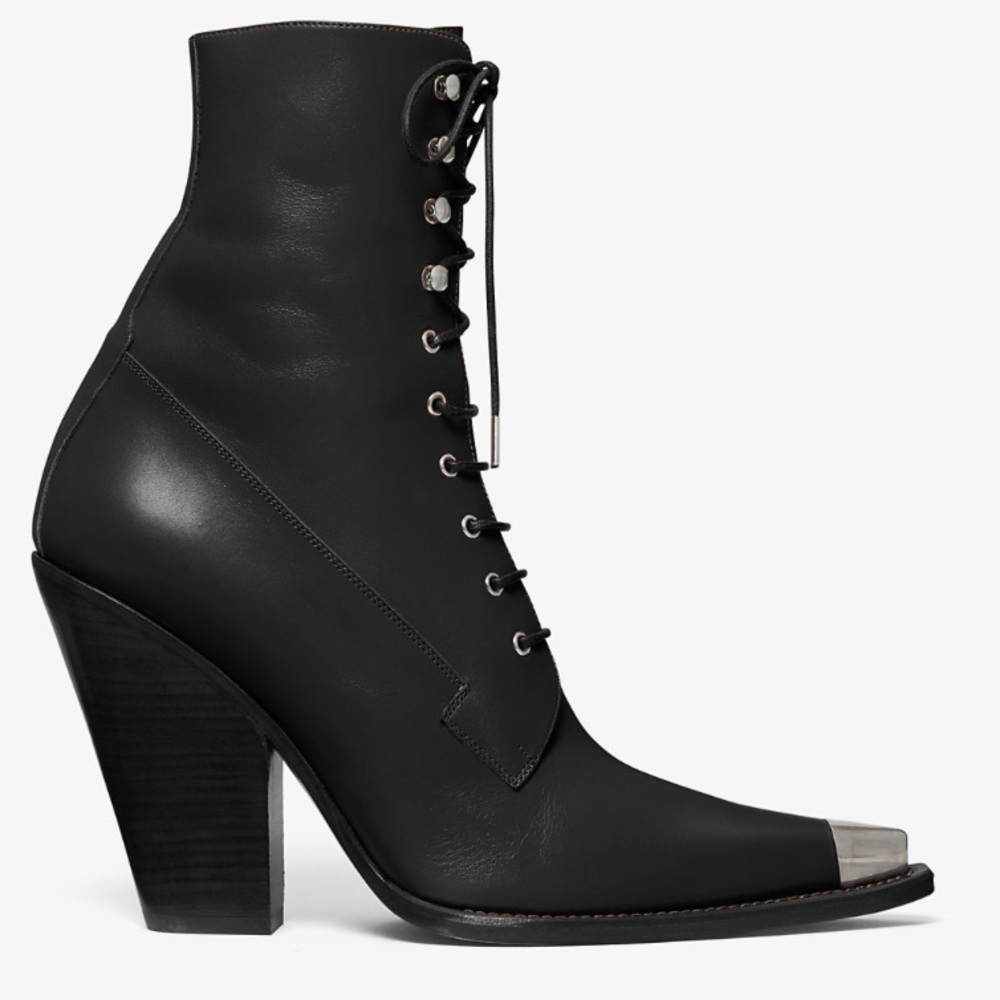 MICHAEL KORS Collection RADCLIFFE RUNWAY Leather Boots Sz 39.5 NIB - Picture 5 of 9